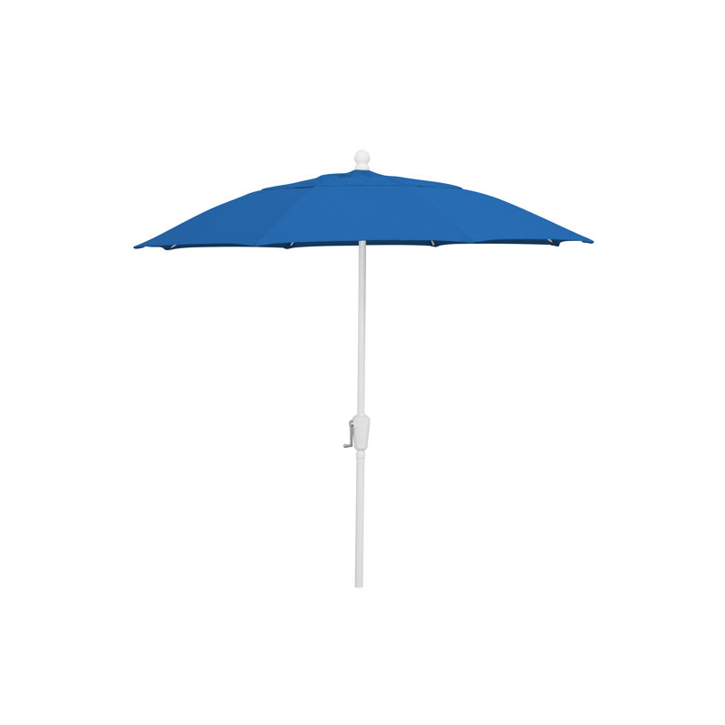 Parasol de marché 8 pi Home Patio, Bleu pacifique, Blanc