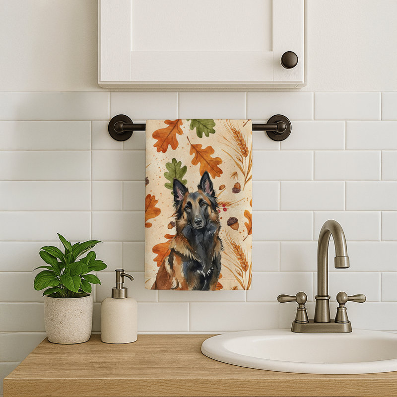 Belgian Tervuren Heirloom Fall Kitchen Towel, Belgian Tervuren