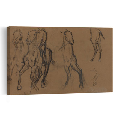 Study Of Horses, C.1886 Impressionist Abstract Contemporary Horse Wall Art Print