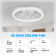 Chisholm 20" 7-Blade Modern Bladeless Caged White Ceiling Fan with Lights and Remote