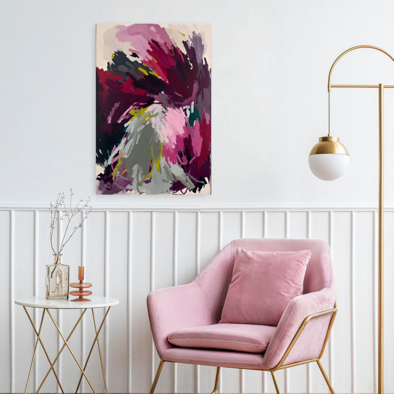 Art contemporain abstrait, art dramatique audacieux, H 24 po x l 16 po