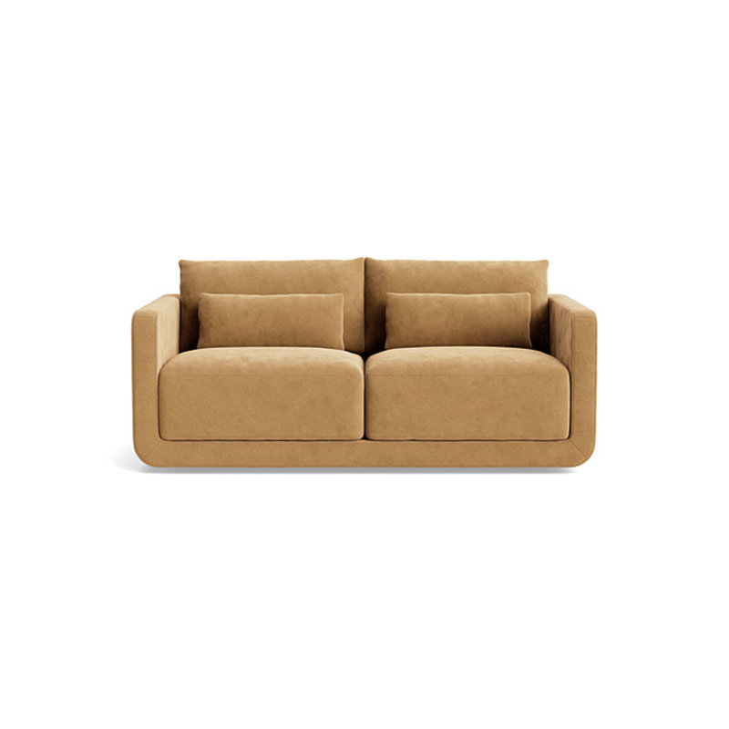 Eva Loveseat (70"), Performance Velvet - Nutmeg