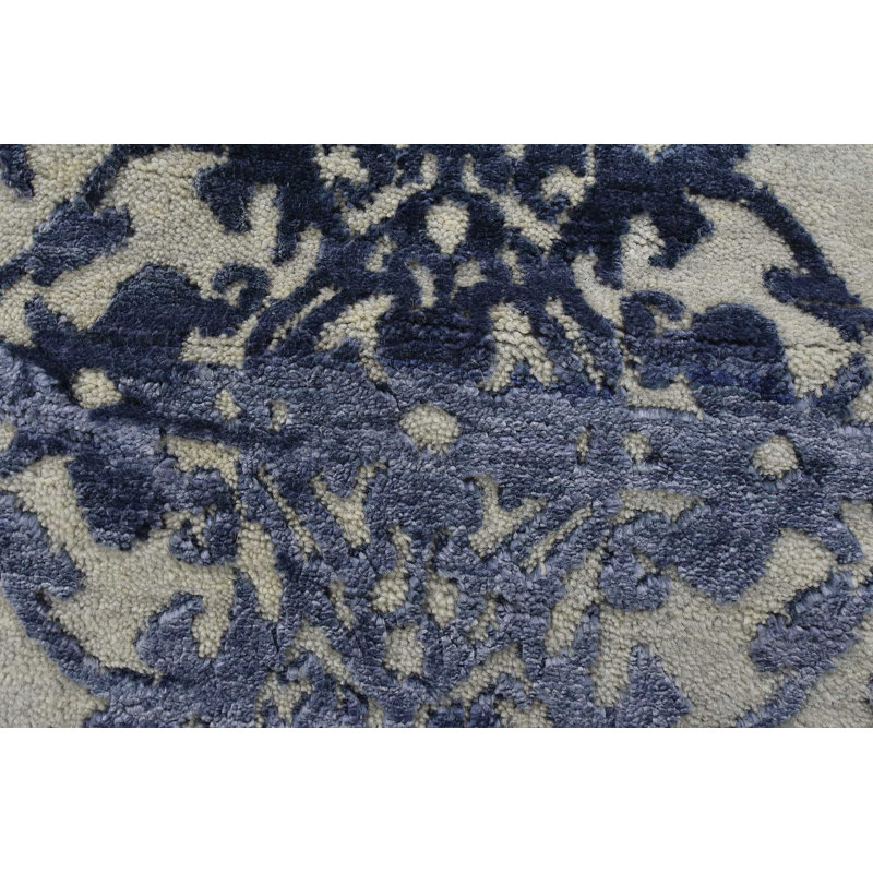 Tapis bleu unique de 8 pi 1 po x 10 pi 5 po