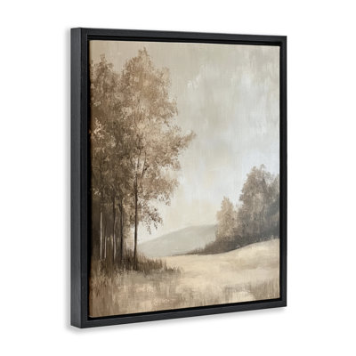 Country Nature in Winter Floating Frame, design by Petal Prints Design