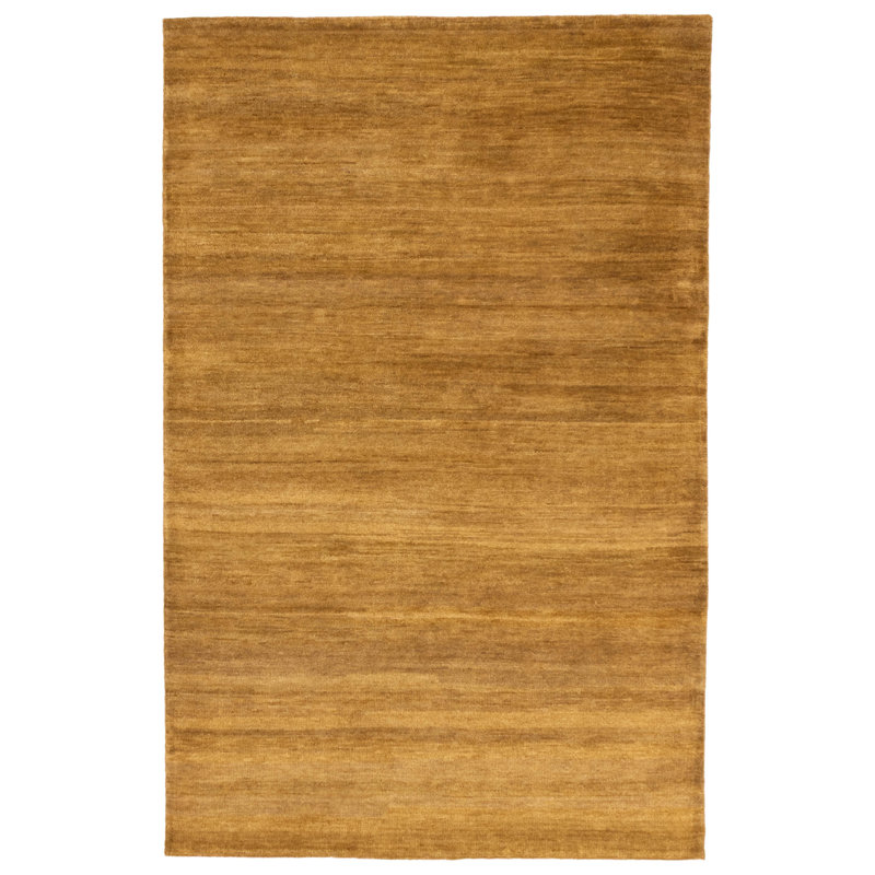 Gabbeh Gold Rugs Bungalow Rose Kashkuli Gabbeh Gold Rug 5'1