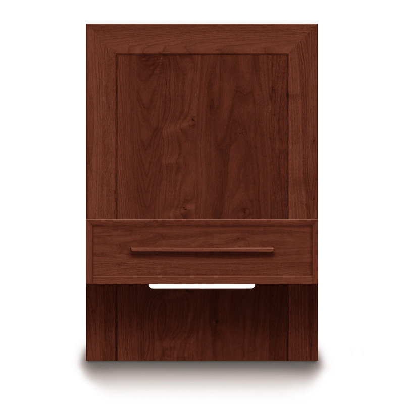 Moduluxe 24'' W Solid Wood Nightstand, Conventional, Cognac Cherry