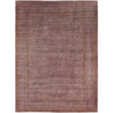 Overdyed Hand-Knotted Wool Modern-Contemporary Brown Area Rug 9' 0" x 11' 8"
