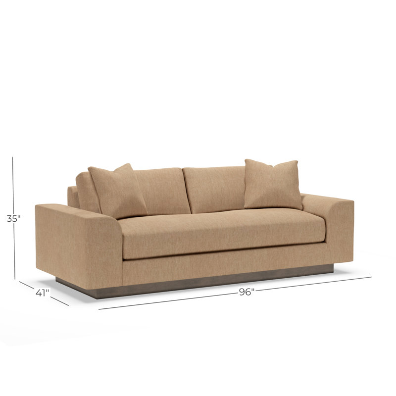Lana Bench Seat Sofa, 2713-16, Charcoal
