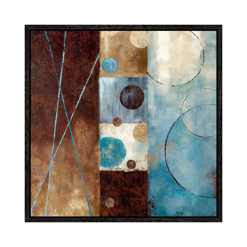 Roll With It I by Nan - Painting on Canvas, 66.04 cm H x 66.04 cm W, Black Framed