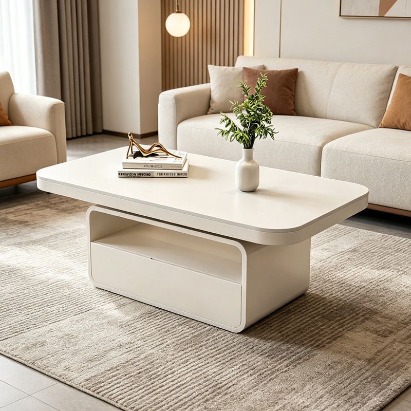 Thurner, 16.53" H x 47.24" L x 23.62" W, White, Solid Color