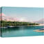 «Pastel Mountain Forest», bleu sarcelle, vue sur toile-93629222-93629218