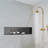 48"x12" Stainless Steel 18 Gauge Black Rectangular Recessed Shower Niche No Tile Needed