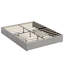 Structure de lit plateforme à 3 tiroirs avec rangement sous le lit, sans tête de lit - Base compacte à profil bas - Grand, gris clair-1583116309-1583116330