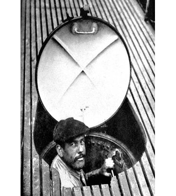 'Aboard a French Submarine' Photographic Print