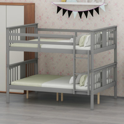 Practical Bunk Bed with Integrated Ladder for Multi-Purpose Bedroom and Guest Room Setup