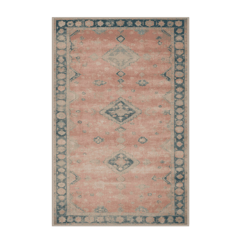 Tapis beige surteint lavable à la machine, Rectangulaire 3 pi x 5 pi