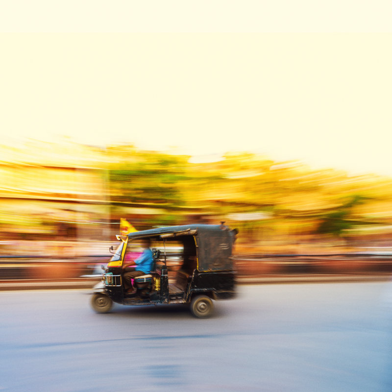 Tuk Tuk Jaipur by Thepalmer - Wrapped Canvas Print, 76cm H x 76cm W x 3.8cm D