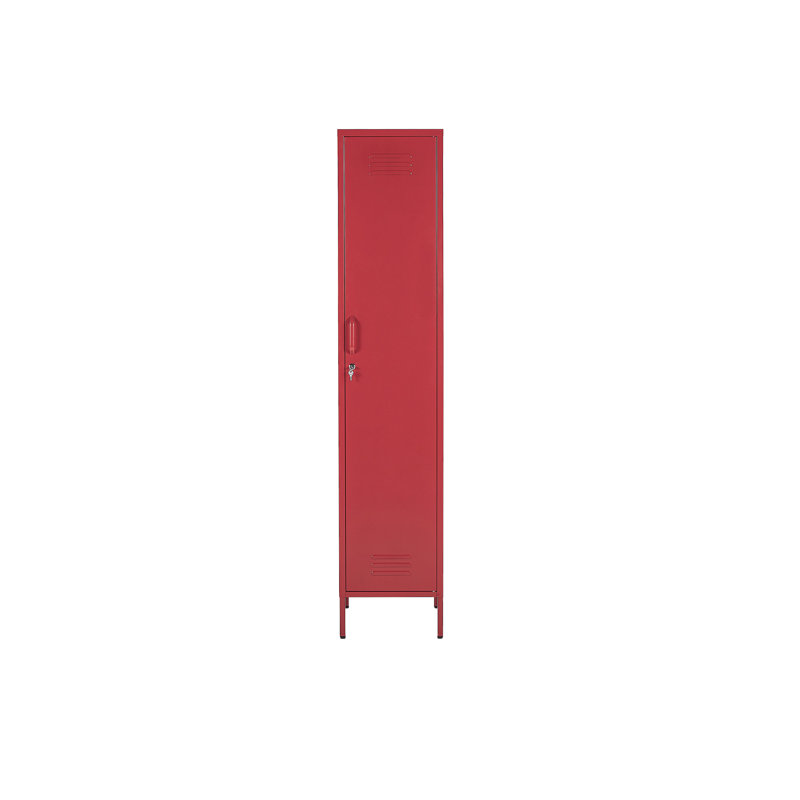 Bronko 1 -Door 5 -Shelf, Red