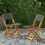 Ensemble de 2 chaises de patio