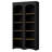 Free Standing 5-Tier Bookshelves Set of 2, Farmhouse Two-Tone Adjustable Shelves Cabinet for Living Room & Kitchen, Black-118510421