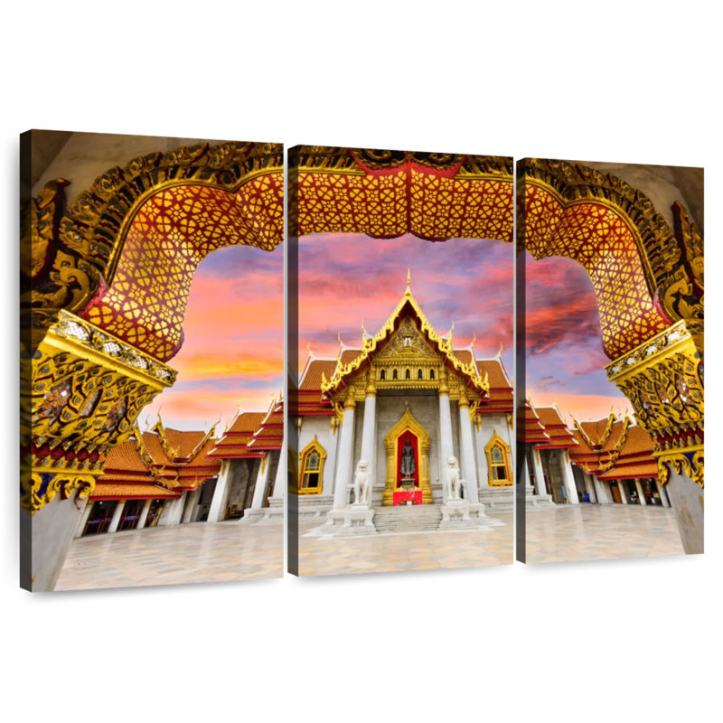 Adella Bangkok Golden Marble Temple, 48" H x 74" W