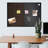 Tableau combiné de craies et de liège 24 x 36 po pour tableau mural, tableau noir encadré avec craie, punaises et aimants