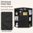 Corner Cabinet With Charging Station, Modern Home Office Storage Cabinet With 2 Outlets And 2 USB Ports, Triangle Bookshelf And Printer Stand With Barn Door For Small Spaces-1448005111