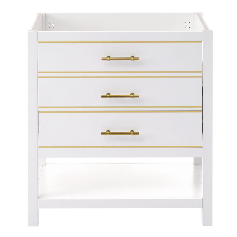 Base de meuble-lavabo simple 29,9 Orphia seulement, Blanc