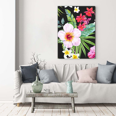 Hawaiian Pattern - Wrapped Canvas Print