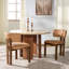 Chaise en cuir Katiya