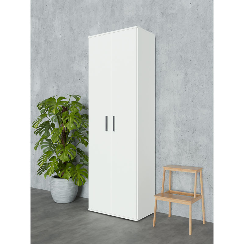 White Utility Closet System, White/Black