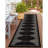 Geometric Black/Ivory Easy-Care Jute-Style Indoor/Outdoor Flat Woven Area Rug-483164751-472426825