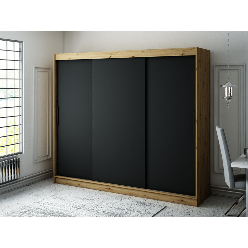 Weil 3 Door Manufactured Wood Wardrobe