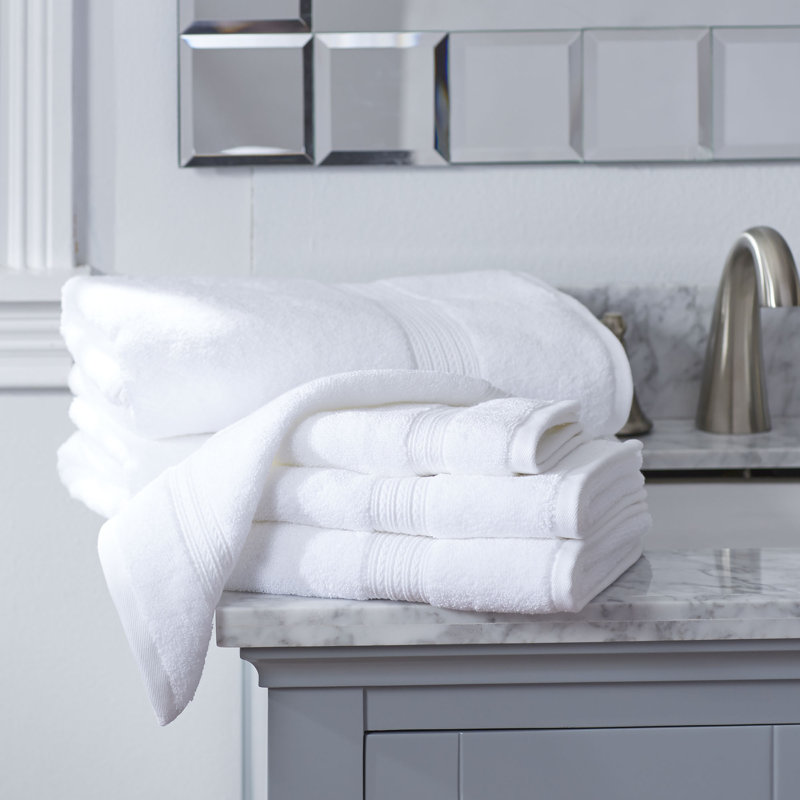 Leone 100% Cotton Plush Mulit-Size Set, White