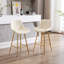Deux tabourets de bar, tabourets de cuisine avec pieds en métal, tabouret de bar moderne pour la maison-497242652