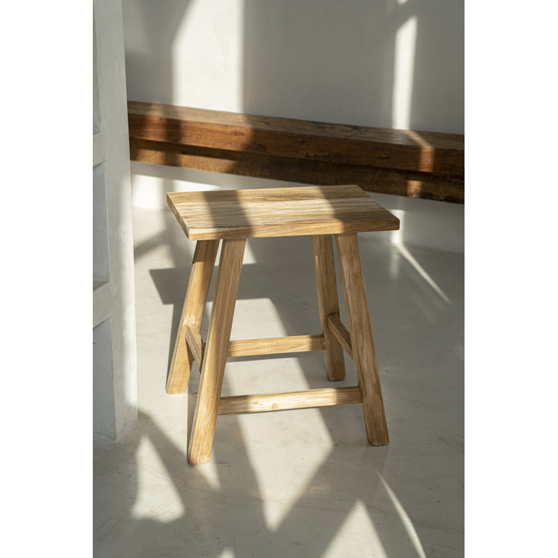 Alexavier Solid Wood Accent Stool