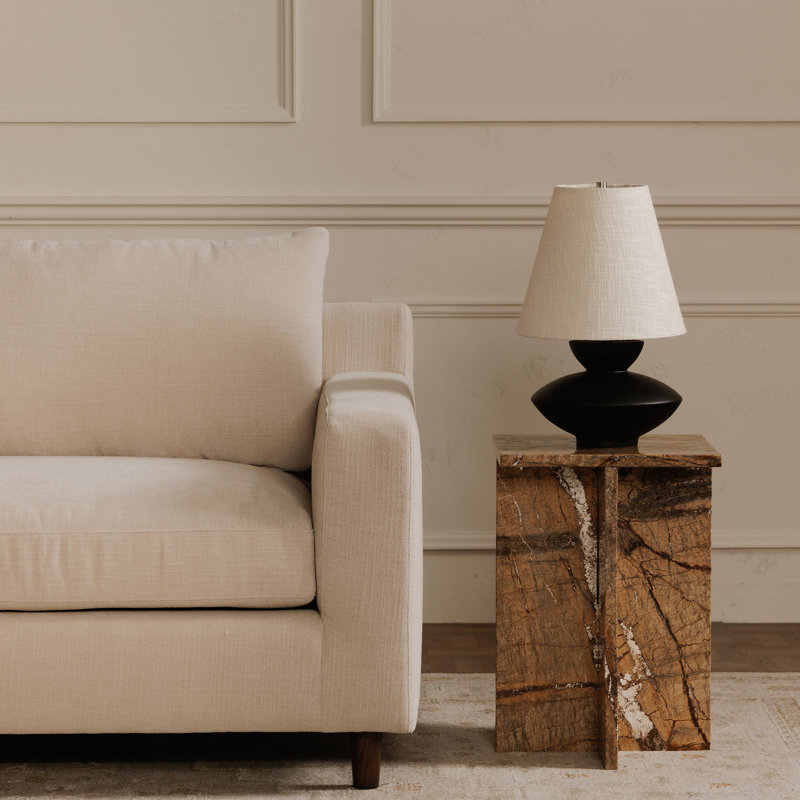 Hutton 2 - Piece Chaise Sectional, Beige Crypton® Chenille, Left Hand Facing