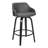 Aiken Swivel Counter or Bar Height Bar Stool with Arms in Faux Leather, Plywood and Metal Footrest-719032353-713458989-713458990