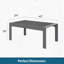 Table basse d'extérieur en aluminium 43 po-1593081965
