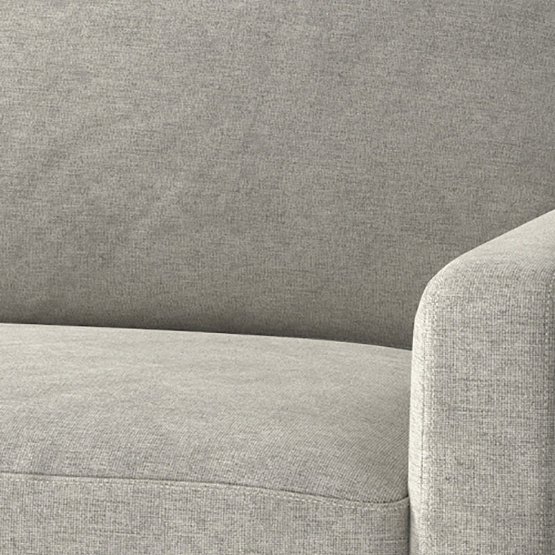 Besjana Upholstered 70'' Sofa, Light Gray 100% Polyester, 33" x 70" x 32"