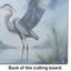 Planche à découper en verre Blue Heron