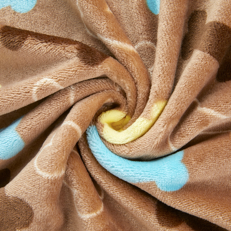 Couverture en molleton / microfibre Fluffy Premium, Brun