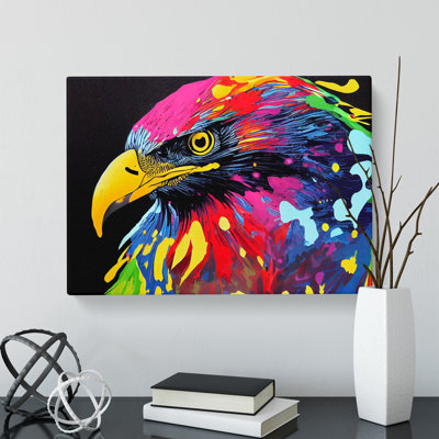 Eagle Bird Splash Vol.1 Abstract - Wrapped Canvas