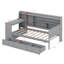 Daybed With 3 Drawers, USB Ports And Desk-426806447