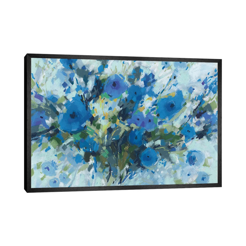 Blueming I Landscape by Lisa Audit - Painting on Canvas, Black Framed, 45.72cm H x 66.04cm W x 3.81cm D