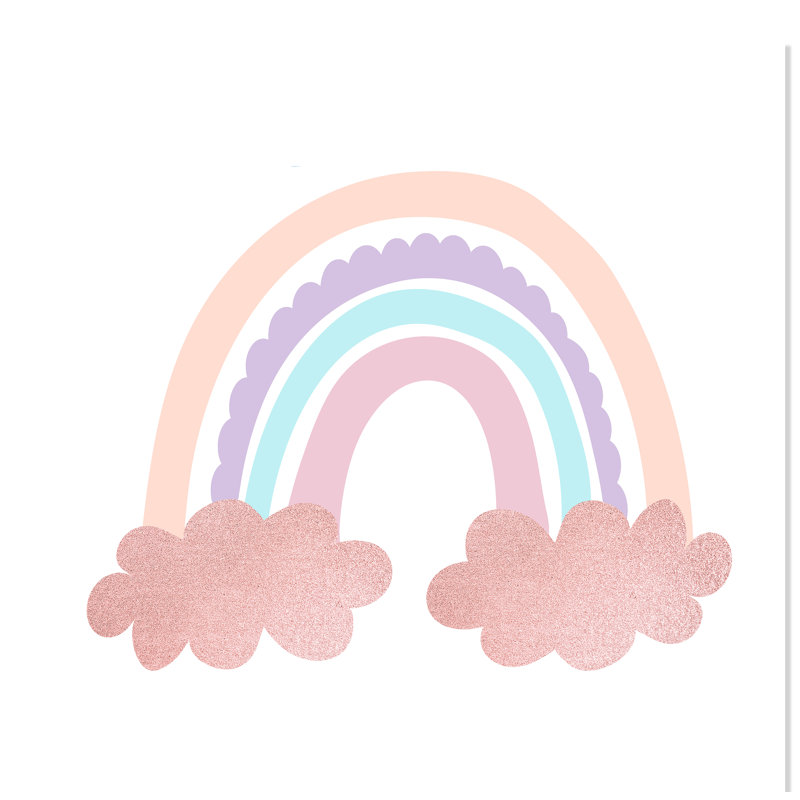 Arc-en-ciel 2, H 10 po x l 10 po x P 1 po, Papier