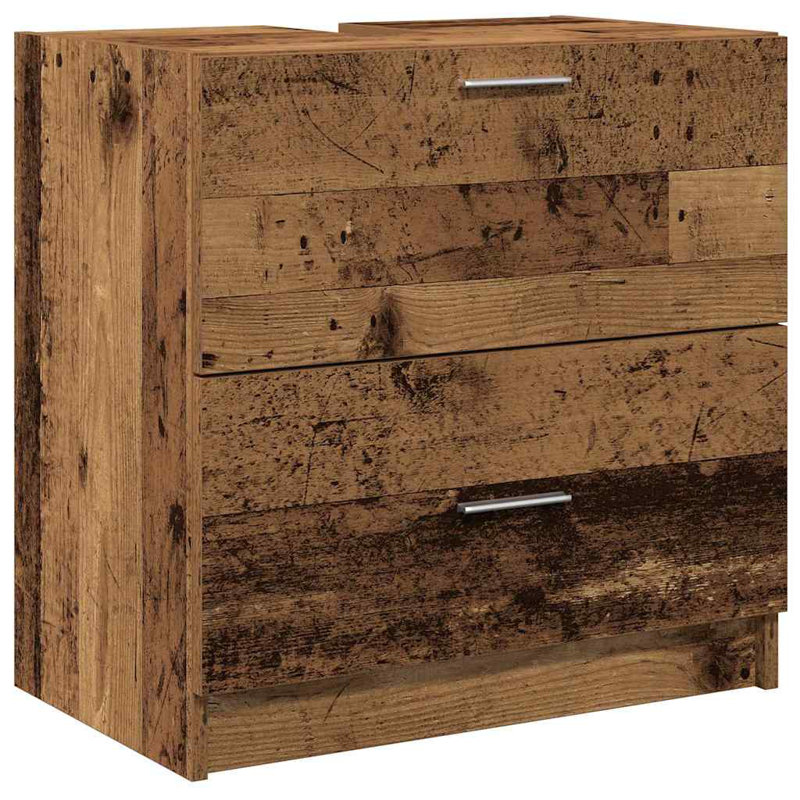 59Cm Single Bathroom Vanity Base Only, Old Wood
