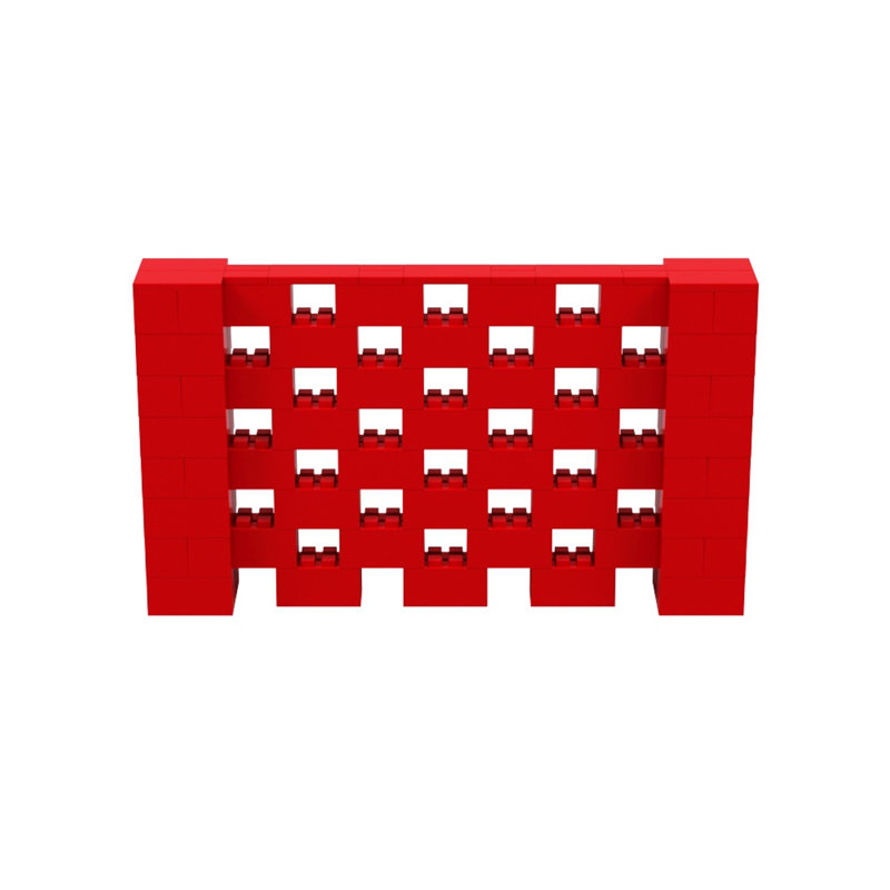Ensemble mural 4 po de haut Everblock, Rouge, 84"