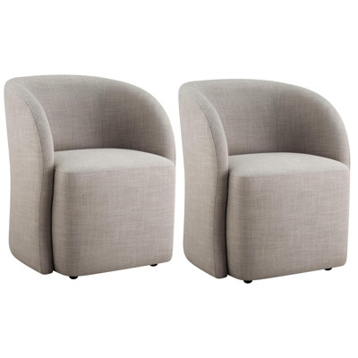 Delia Caster Dining Chair (Set of 2)