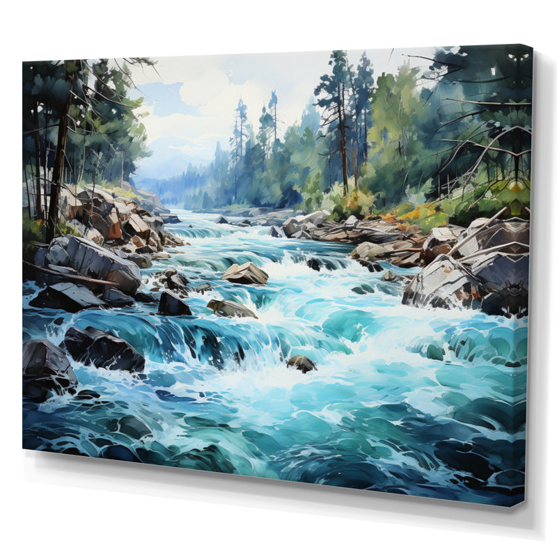 Canada Dancing Rapids I, H 12 po x l 20 po x P 1 po